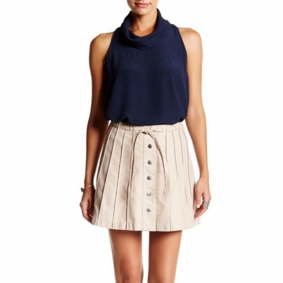 Free People Dresses & Skirts - Free People A-Line Vegan Leather Mini Skirt